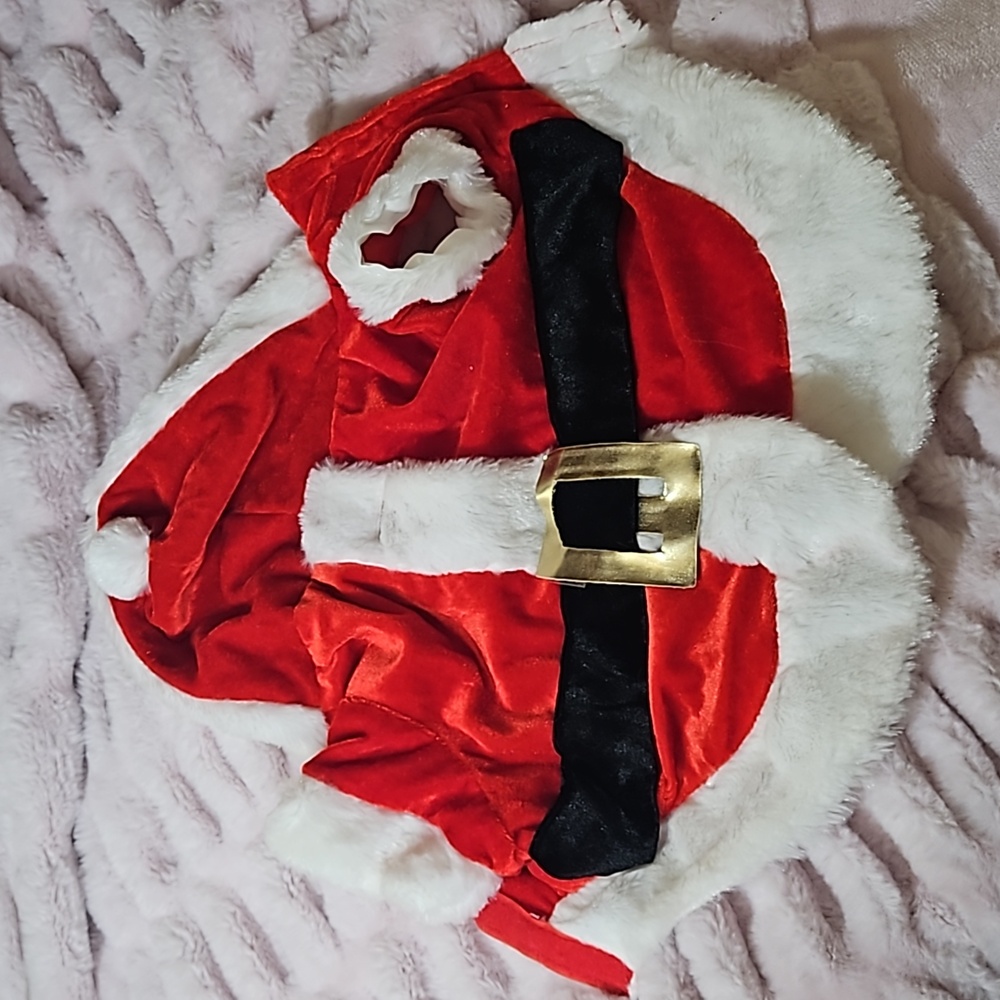 Santa Pet Outfit Size S NWOT